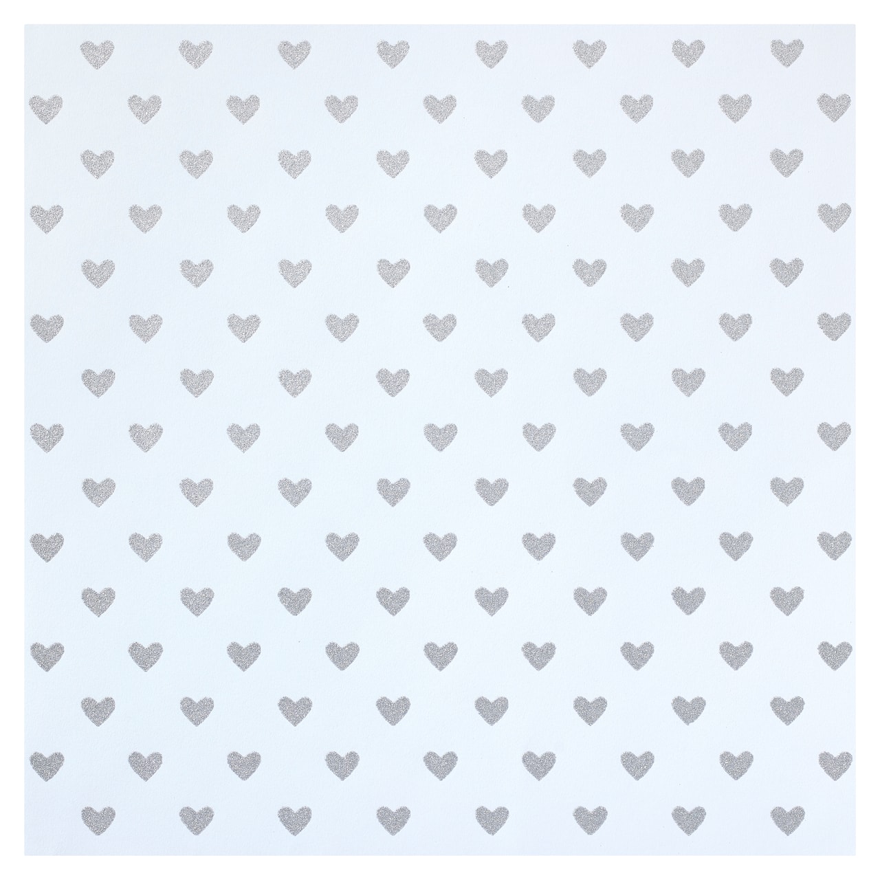24 Pack: Glitter Heart Cardstock Paper by Recollections™, 12" x 12"